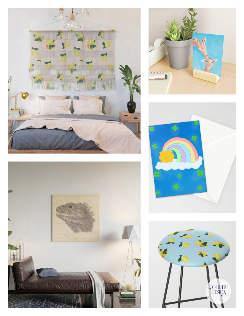 Recent Designs Available at Society6 and Redbubble – May 2019